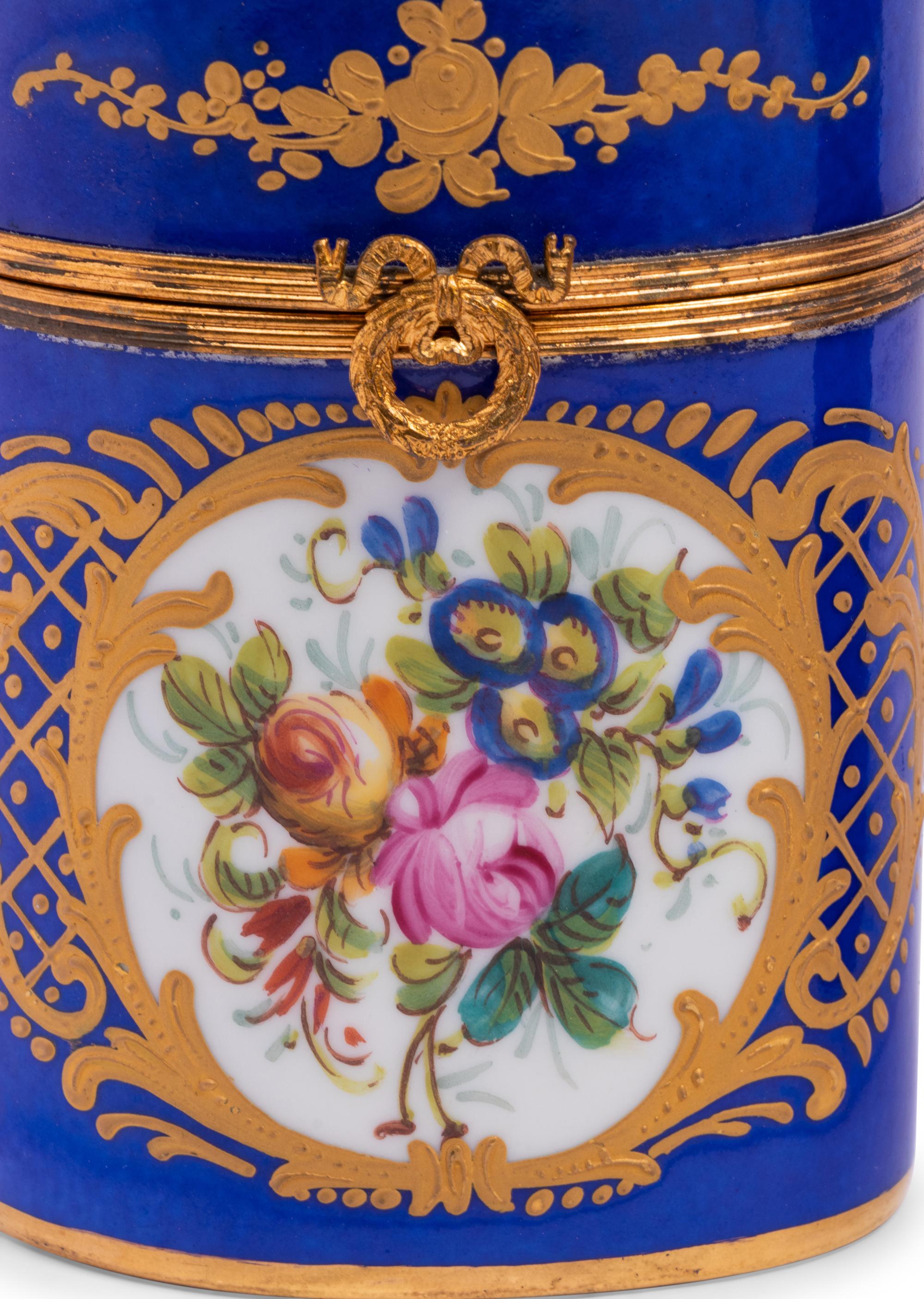 A Pair of Sèvres Style Porcelain Oviform Jars