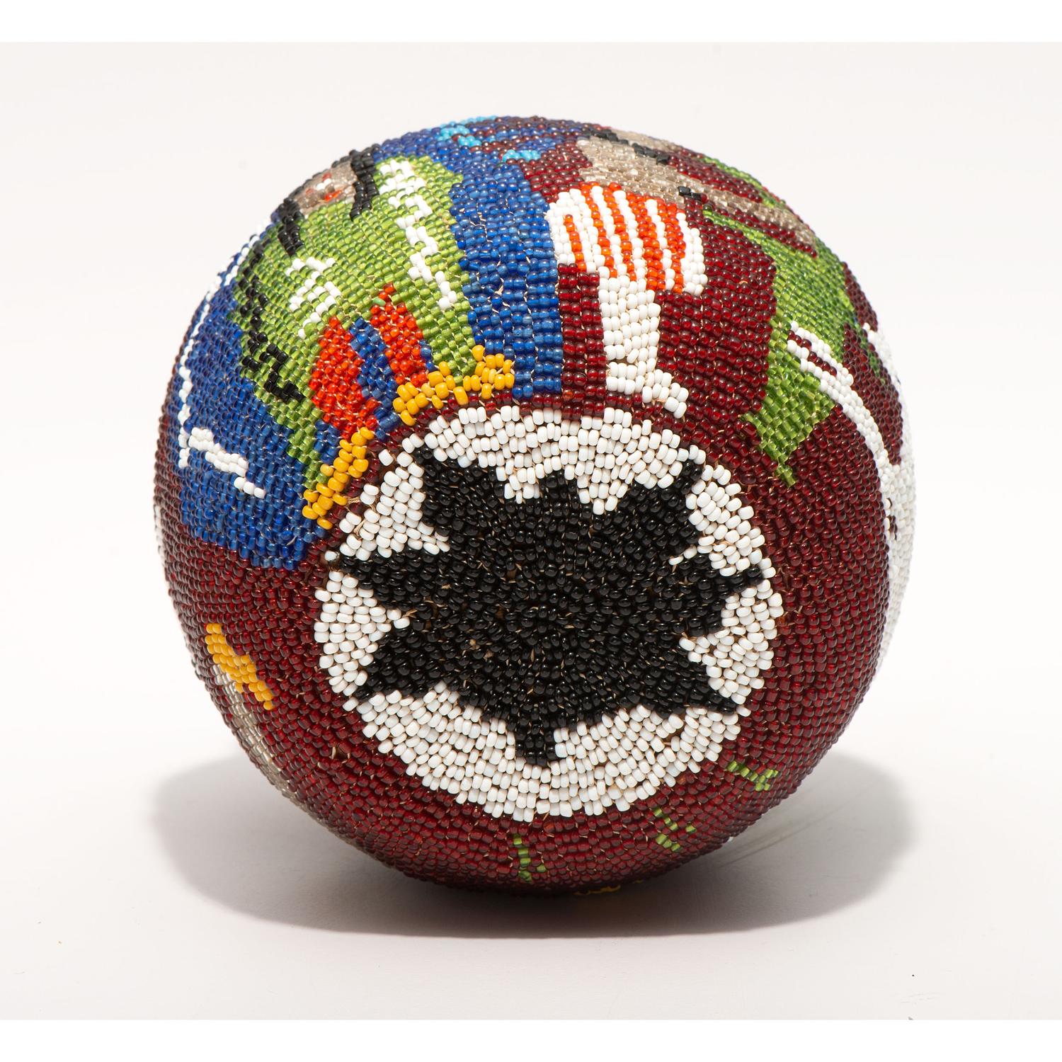 Paiute Pictorial Beaded Basket