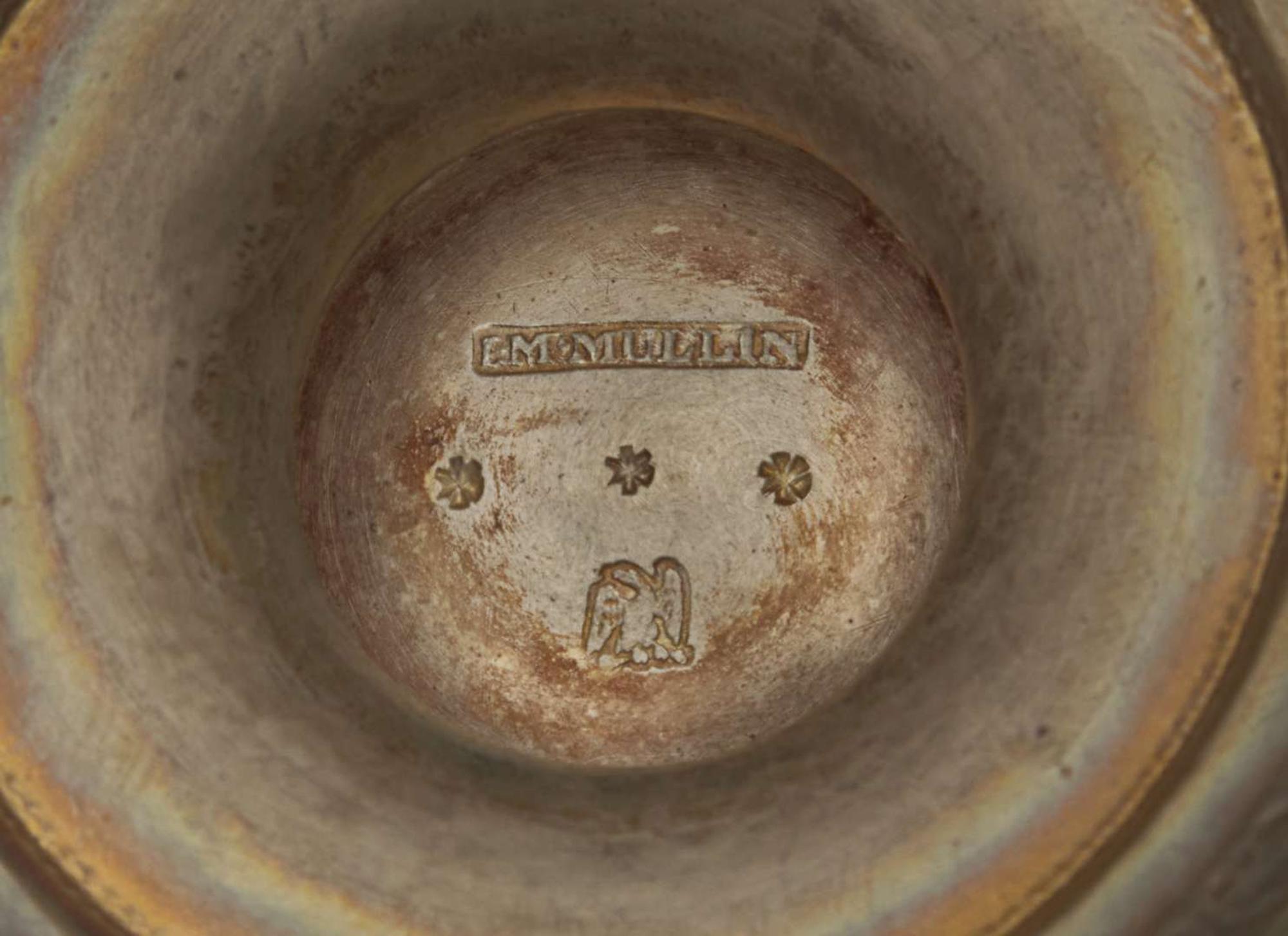 A Classical coin silver water pitcher and creamer, Davis, Palmer & Co. (active 1838-1845), Boston, MA, and John McMullin (1765-1843), Philadelphia, PA, circa 1820-1840