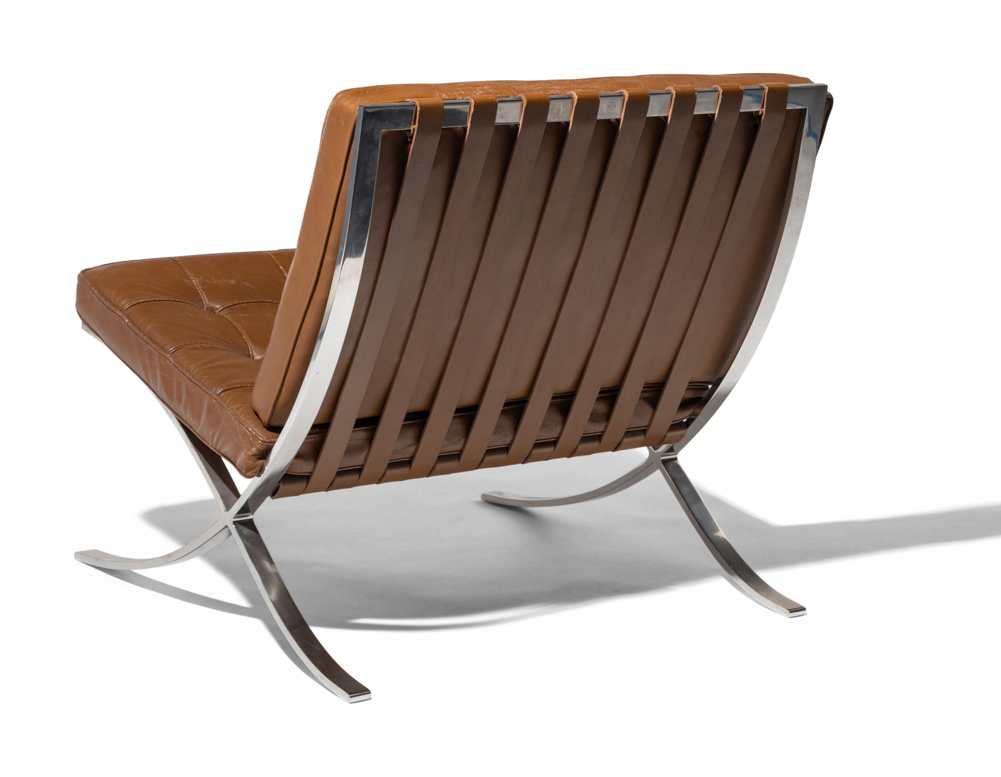 Pair of Barcelona Chairs Knoll, USA