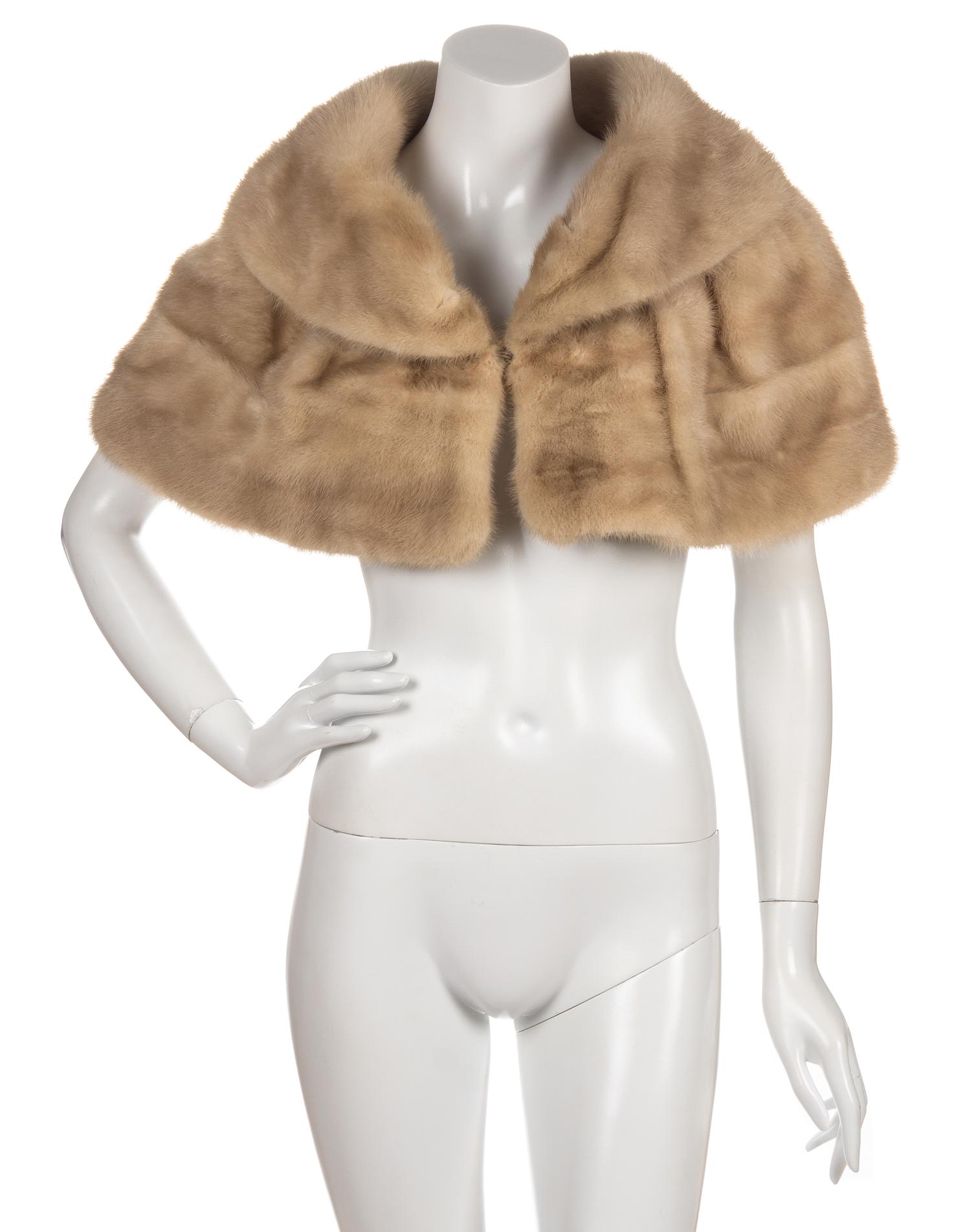 An Oleg Cassini Fur Capelet,