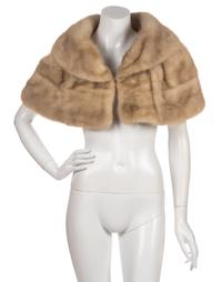An Oleg Cassini Fur Capelet,