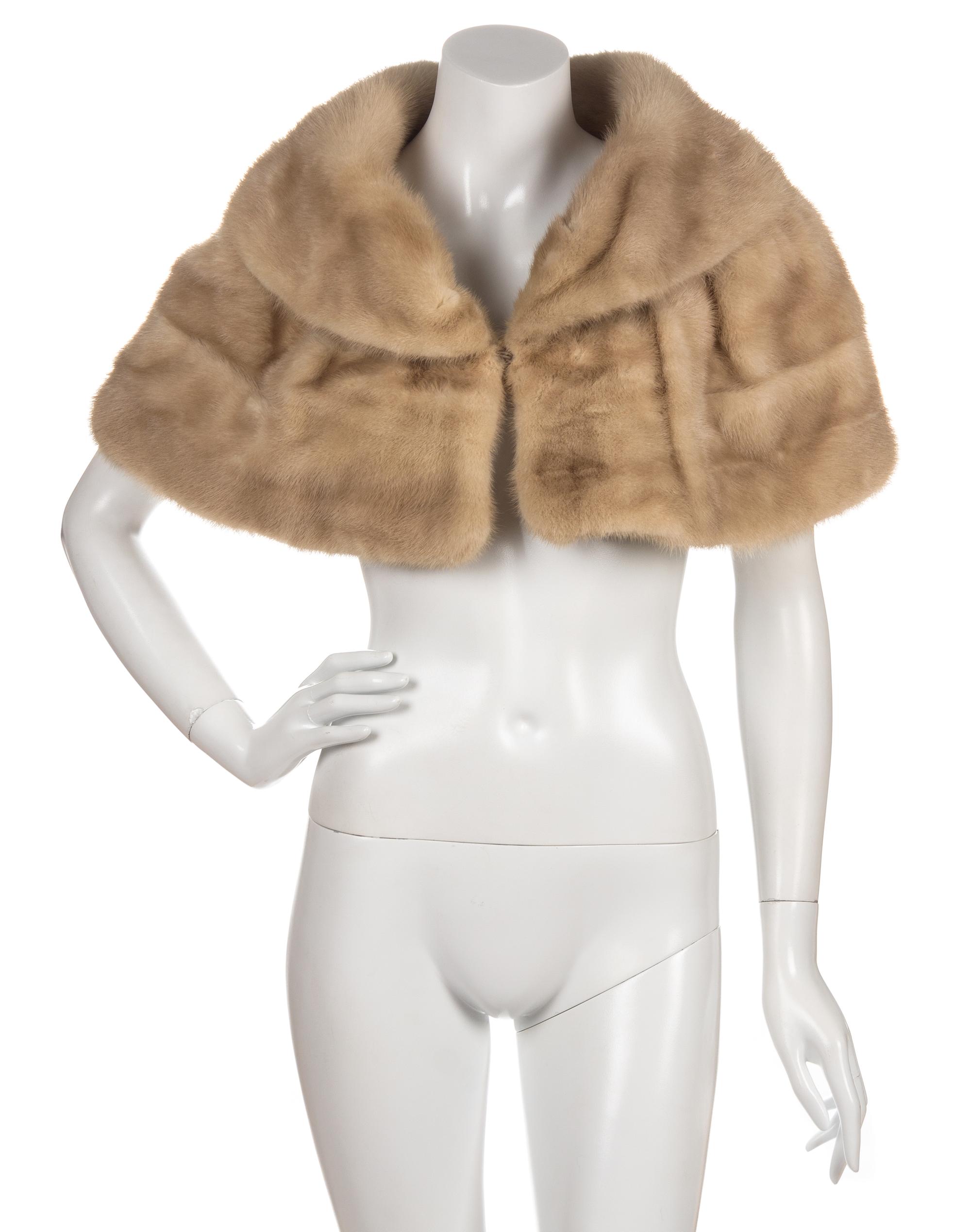 An Oleg Cassini Fur Capelet,