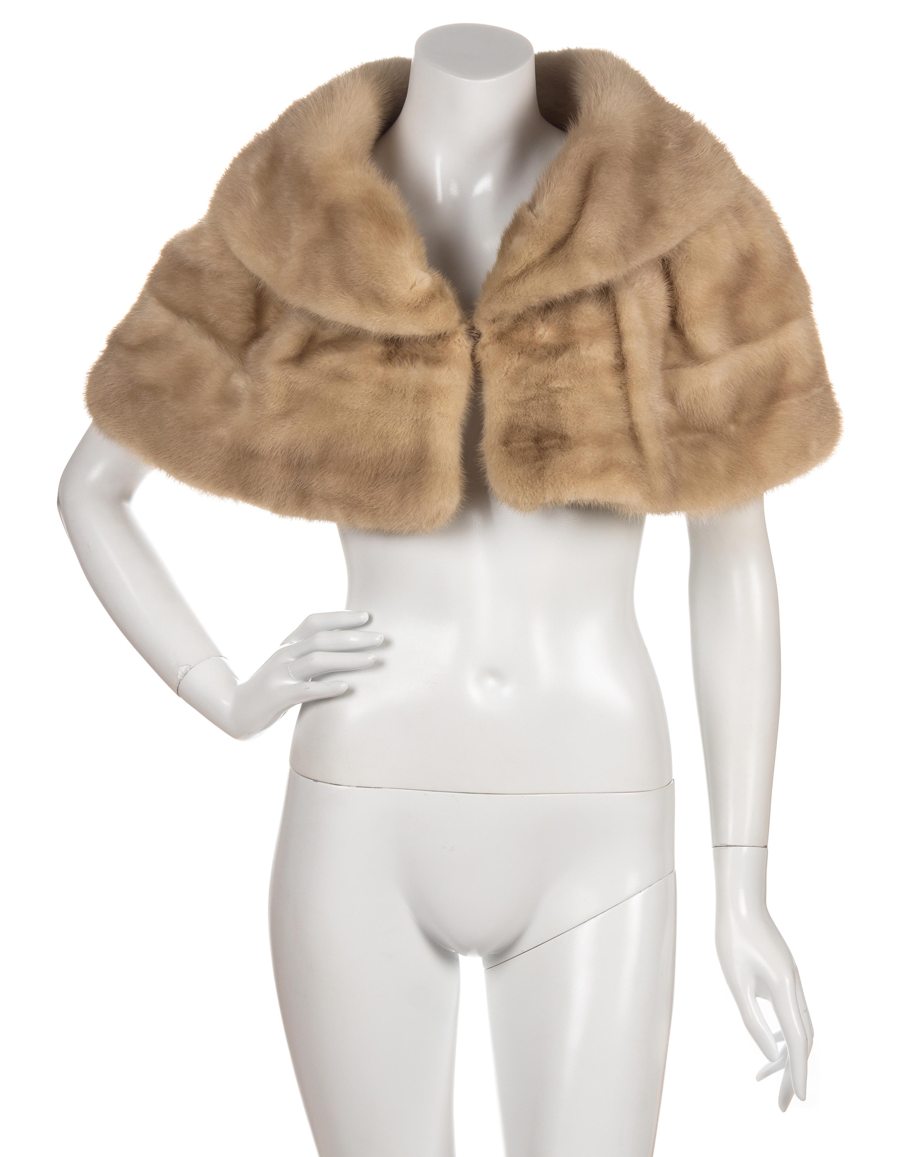 An Oleg Cassini Fur Capelet,