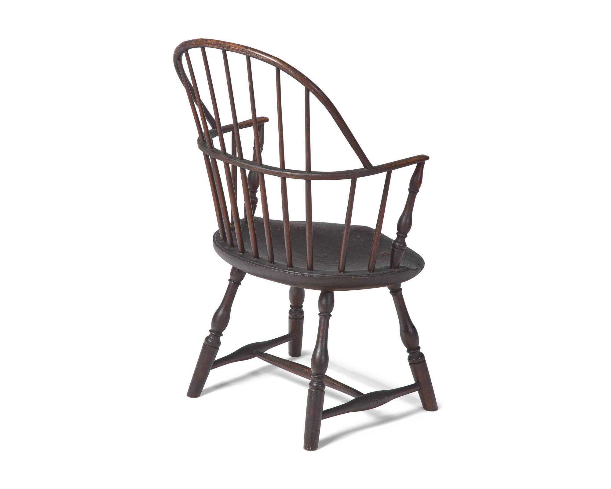 A Painted Sack-back Windsor Armchair