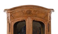 A French Provincial Style Walnut Secretary Bookcase