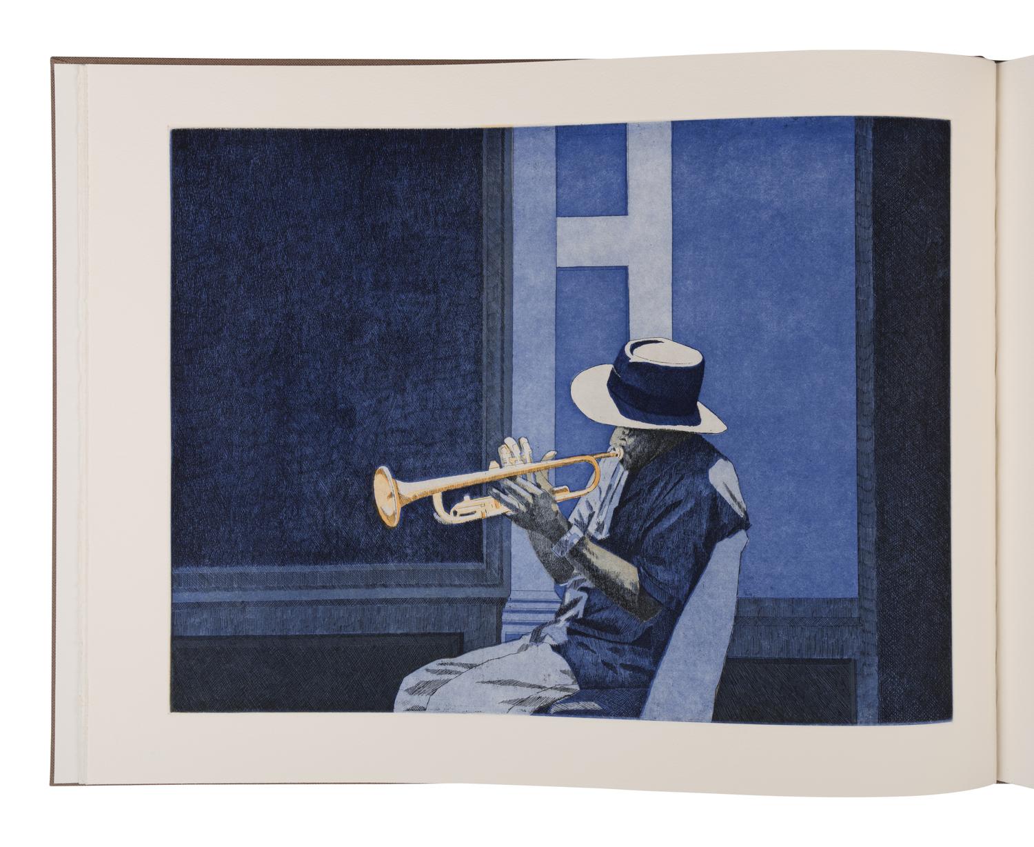 [LIMITED EDITIONS CLUB]. MITCHELL, Dean (b. 1957), illustrator. -- MARSALIS, Wynton (b. 1961), composer. -- ANGELOU, Maya (1928-2014). Music, Deep Rivers in My Soul. New York: The Limited Editions Club, 2003.