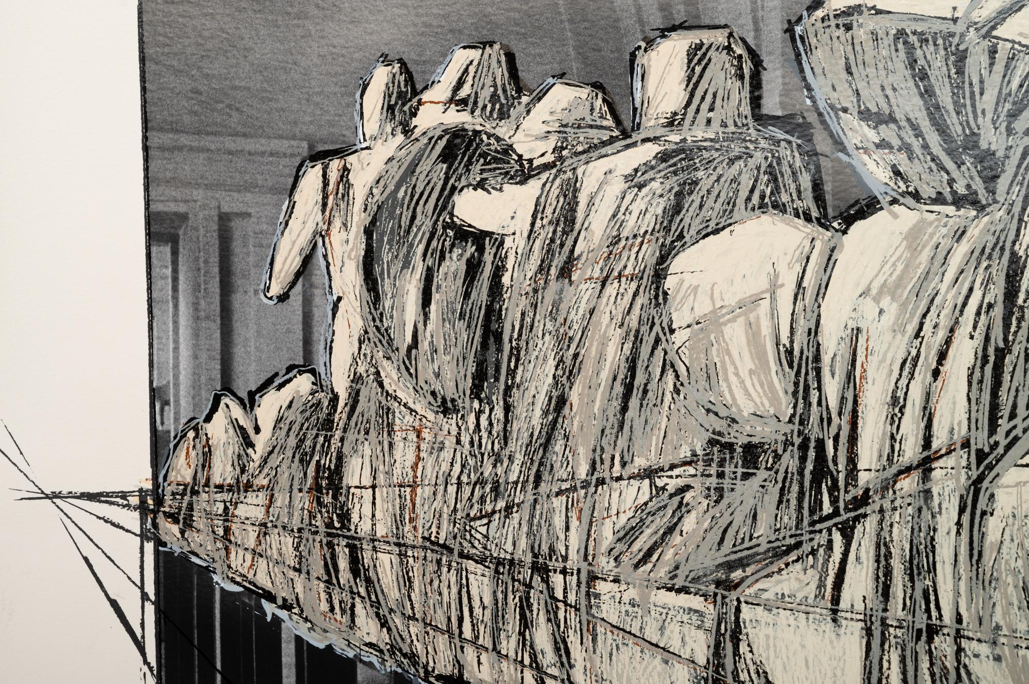 Wrapped Statues (Project for 'Der Glyptotek-München', West Germany) Aegina Temple (from Official Arts Portfolio of the XXIVth Olympiad, Seoul, Korea)