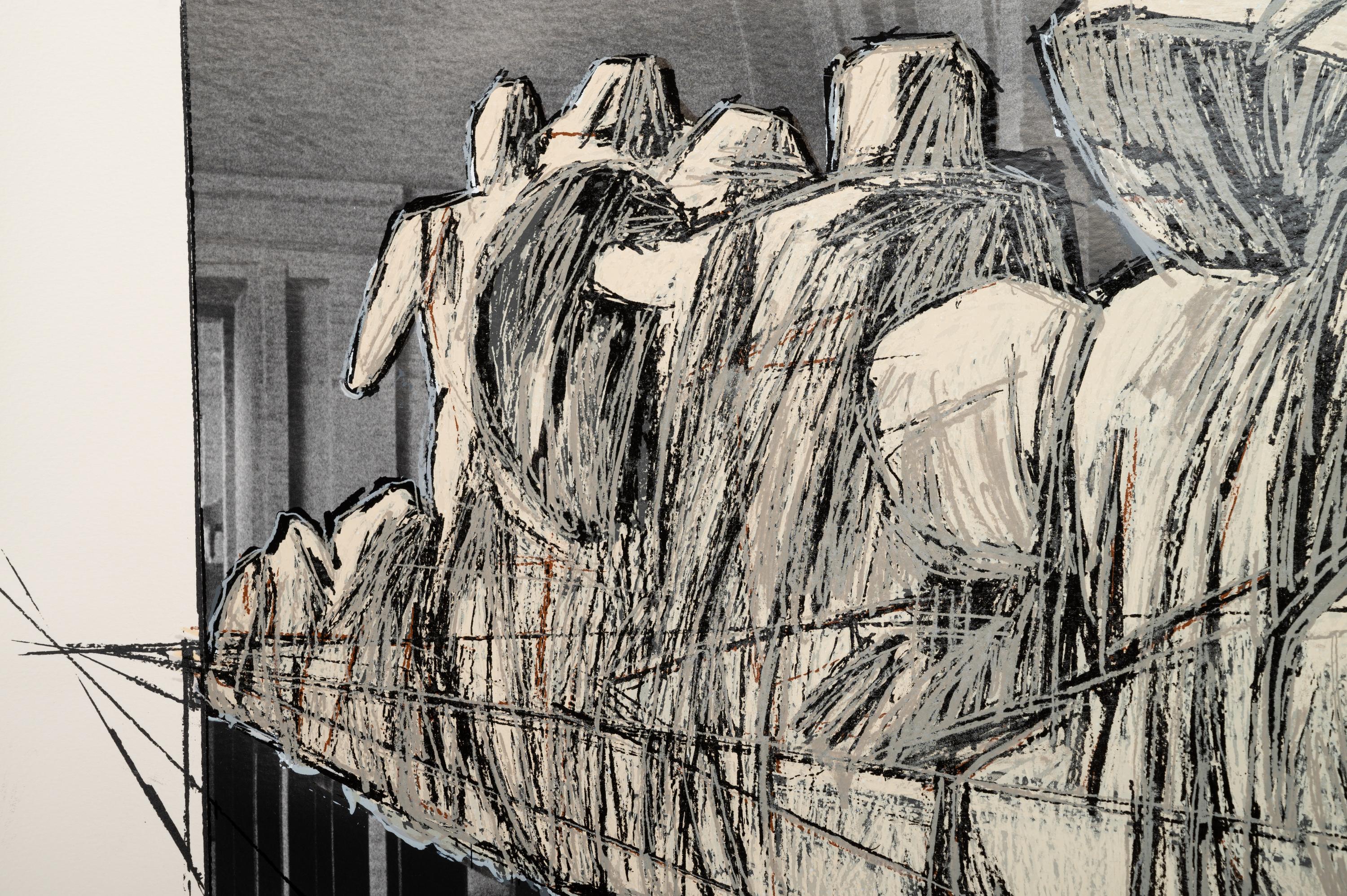 Wrapped Statues (Project for 'Der Glyptotek-München', West Germany) Aegina Temple (from Official Arts Portfolio of the XXIVth Olympiad, Seoul, Korea)