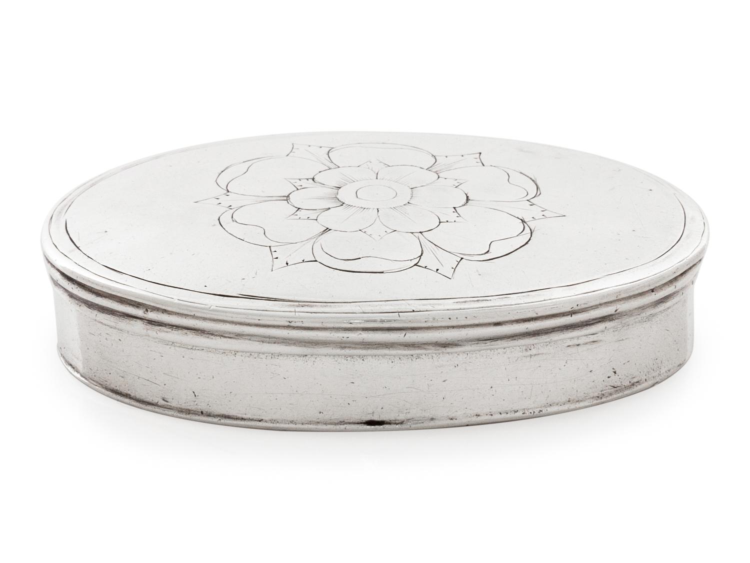 A Rare Early American Silver Snuff Box