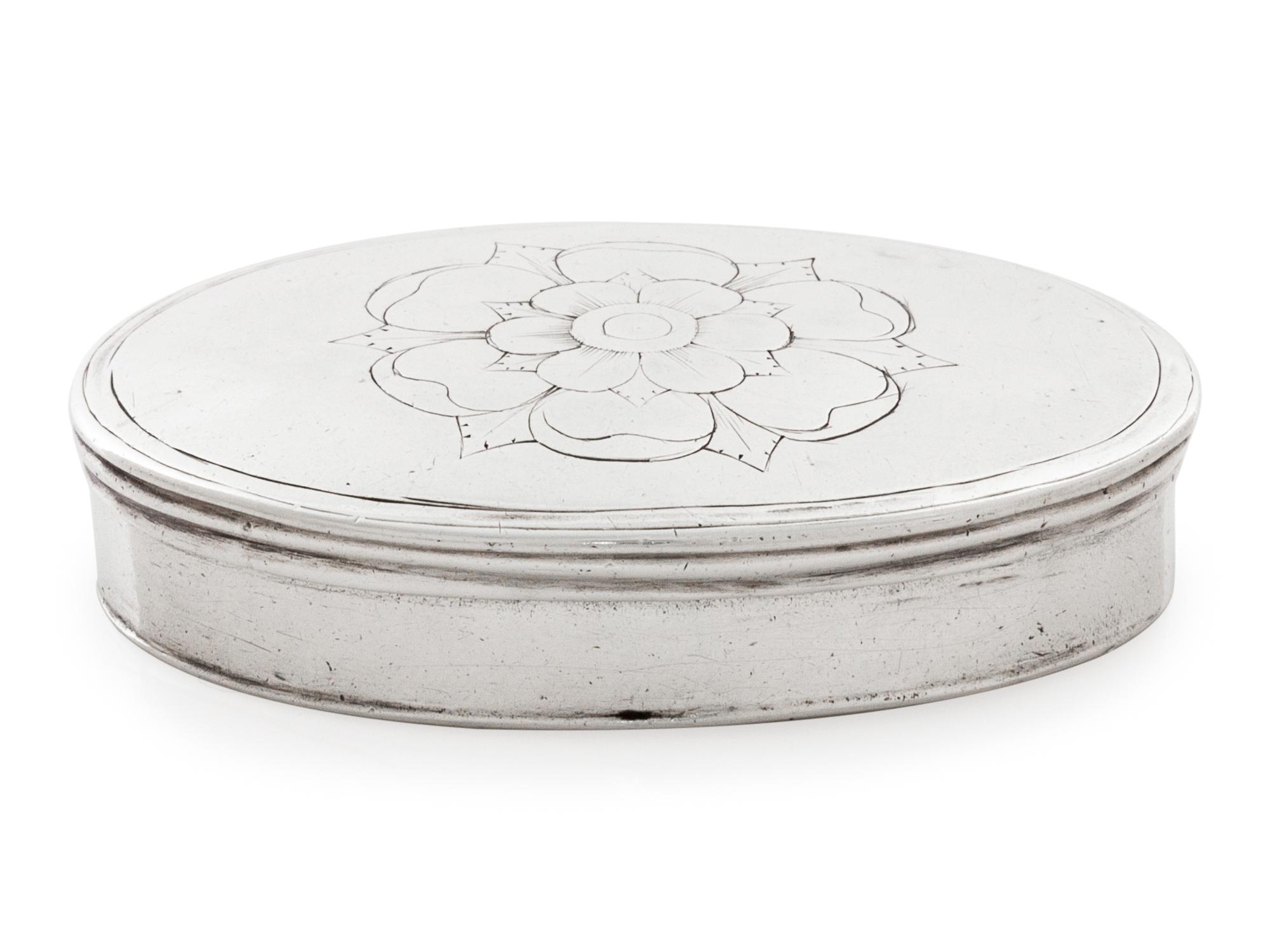 A Rare Early American Silver Snuff Box
