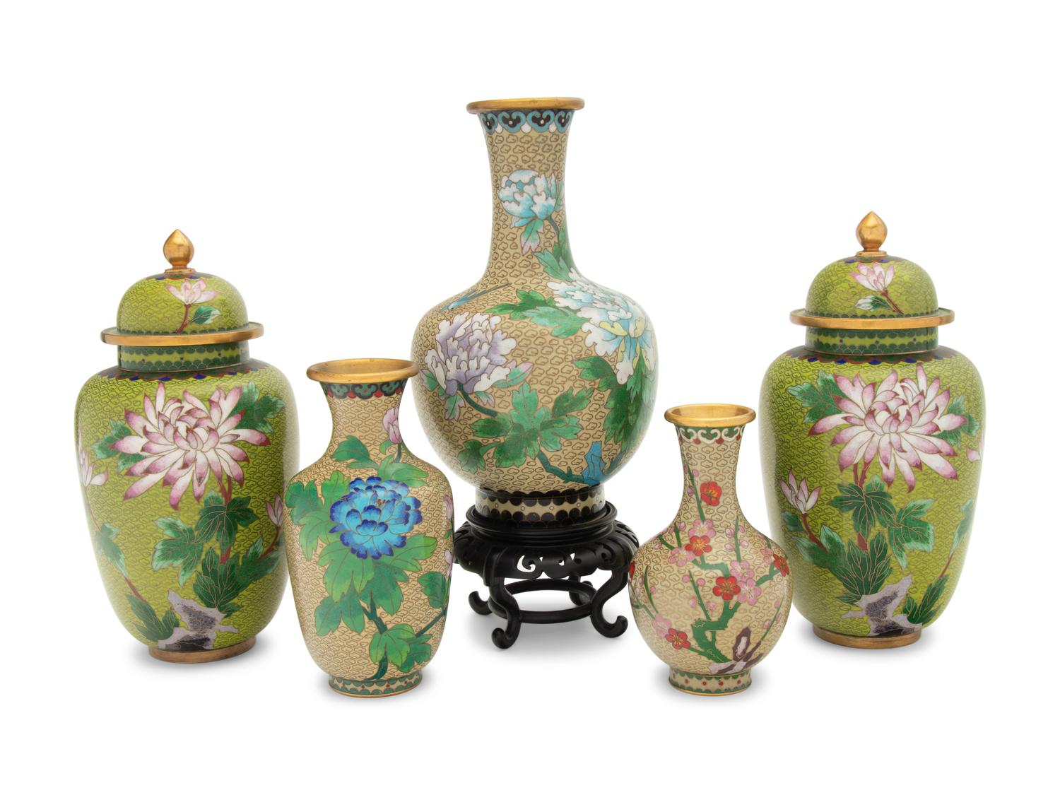 14 Chinese Cloisonné Enamel Articles