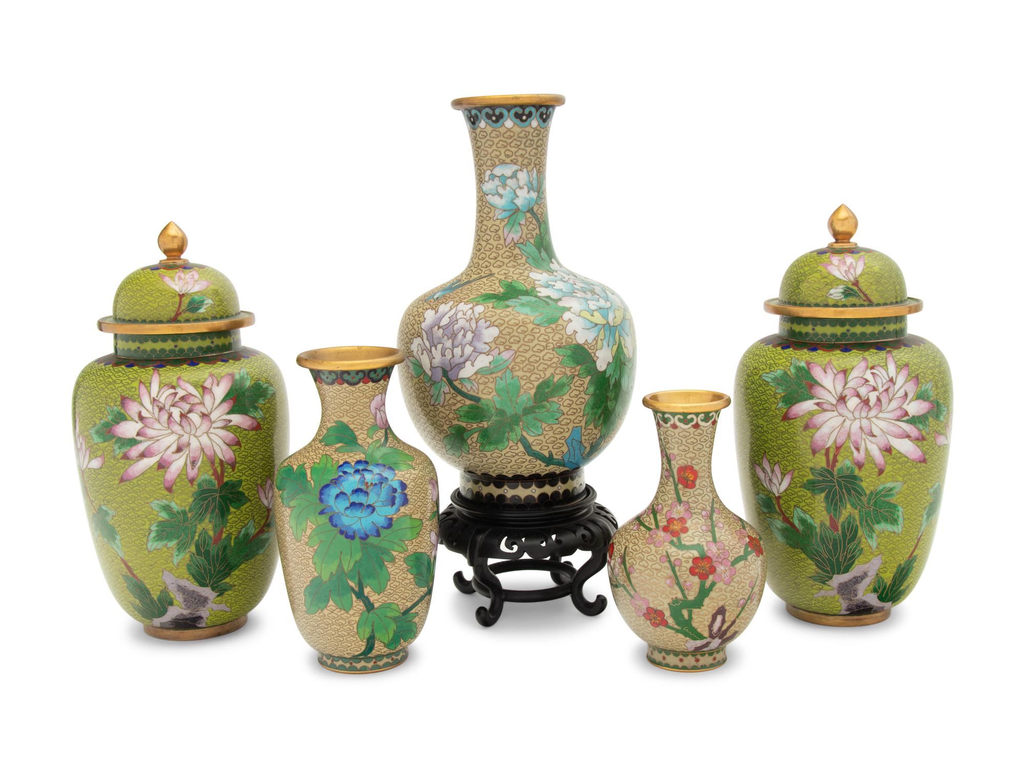 14 Chinese Cloisonné Enamel Articles