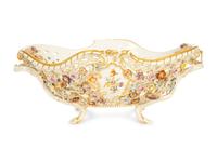 A Meissen Porcelain Footed Centerpiece Basket — 19th Century