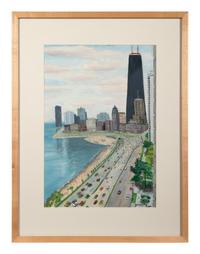 Untitled (Lake Shore Drive and Oak Street Beach, Chicago)