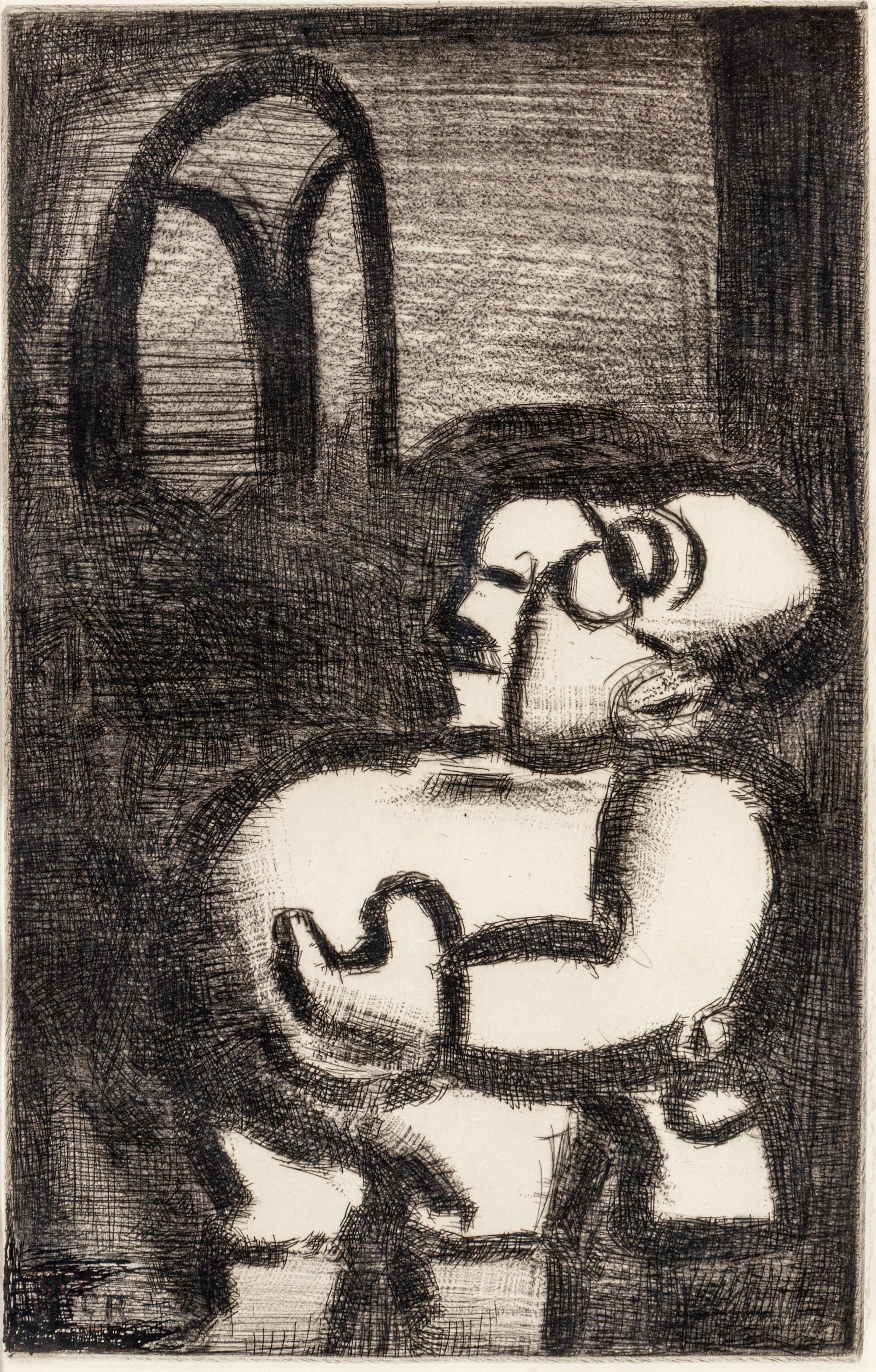 Le Pere Ubu Chantre ( plate 6 from Les Reincarnations du Pere Ubu)