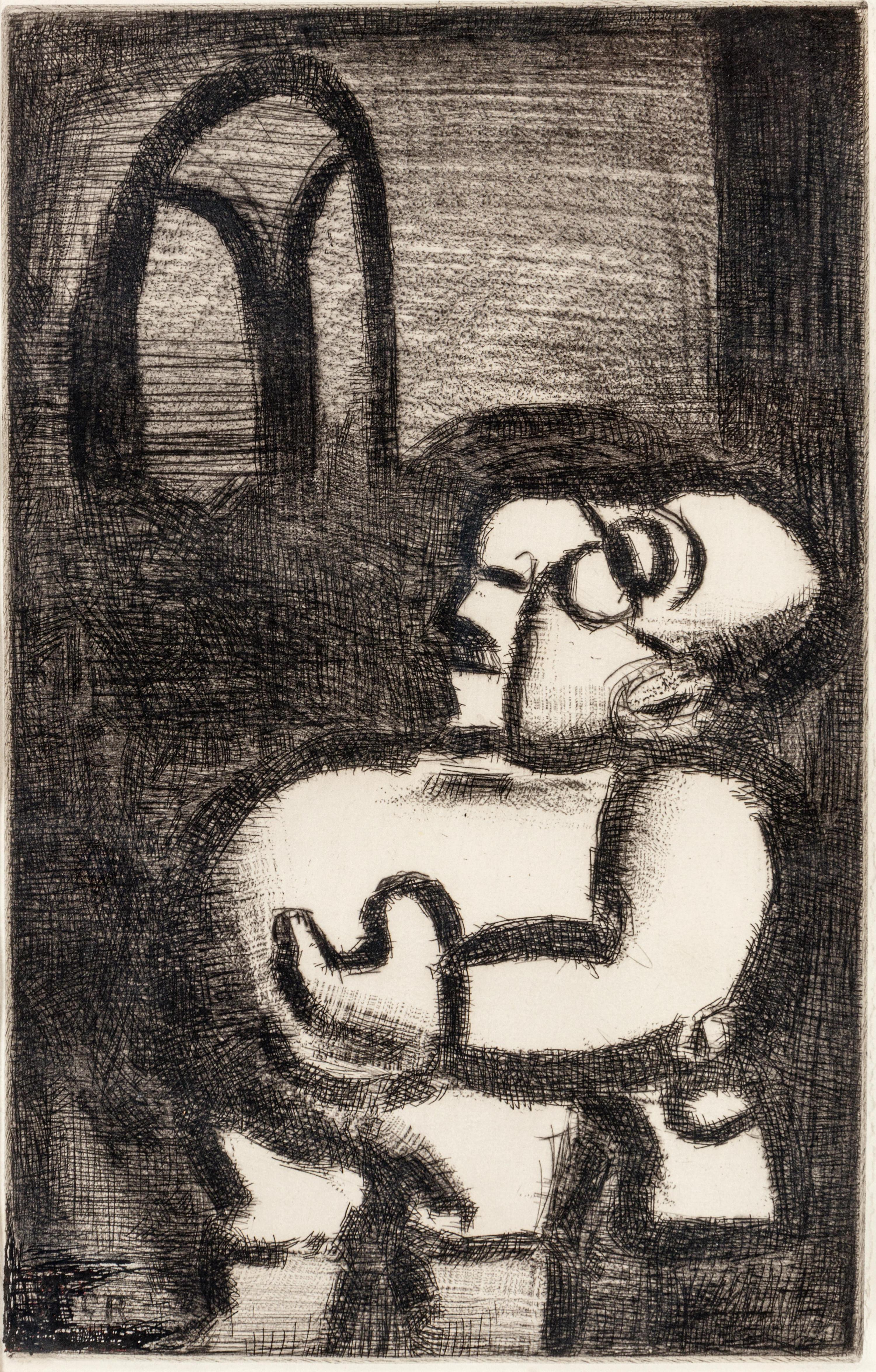Le Pere Ubu Chantre ( plate 6 from Les Reincarnations du Pere Ubu)