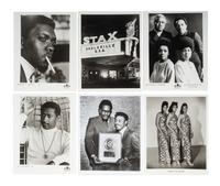 [MUSIC]. Archive of 48 promotional photographs from Stax Records, Memphis, TN, incl. images of Otis Redding, Carla Thomas, Sam and Dave, Johnnie Taylor, and Isaac Hayes. Ca 1968-1969.