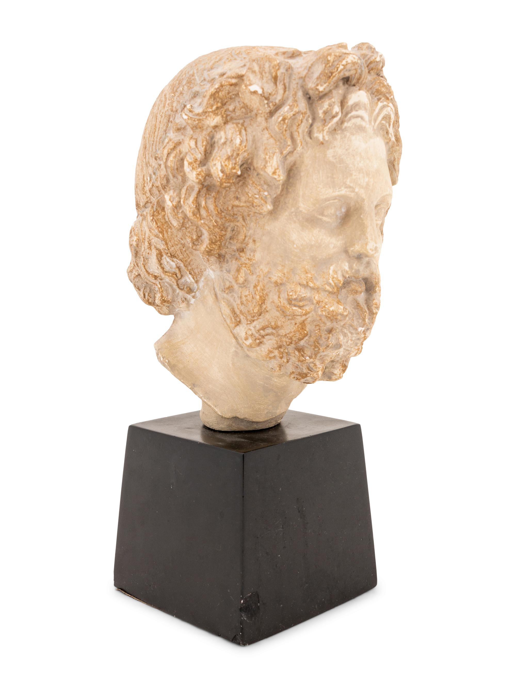 A Composition Bust of Asklepios, After the Antique