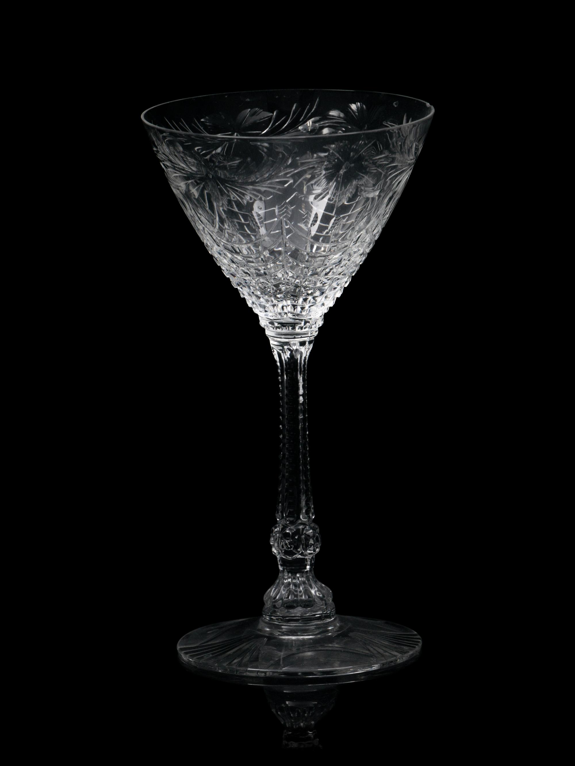 An Assembled Glass Stemware Collection