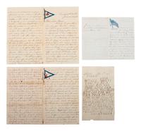 [CIVIL WAR]. A group of 13 letters, 1860-1865, with a wide variety of content related to the war and camp life, including discussion of whiskey, hard tack, officers, and camp life.