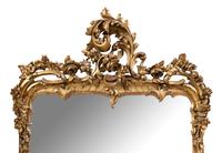 A Pair of Louis XV Style Giltwood Pier Mirrors