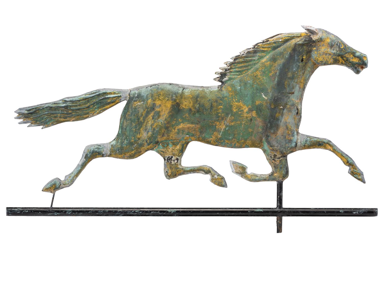 A Molded Copper Dexter Horse Weathervane