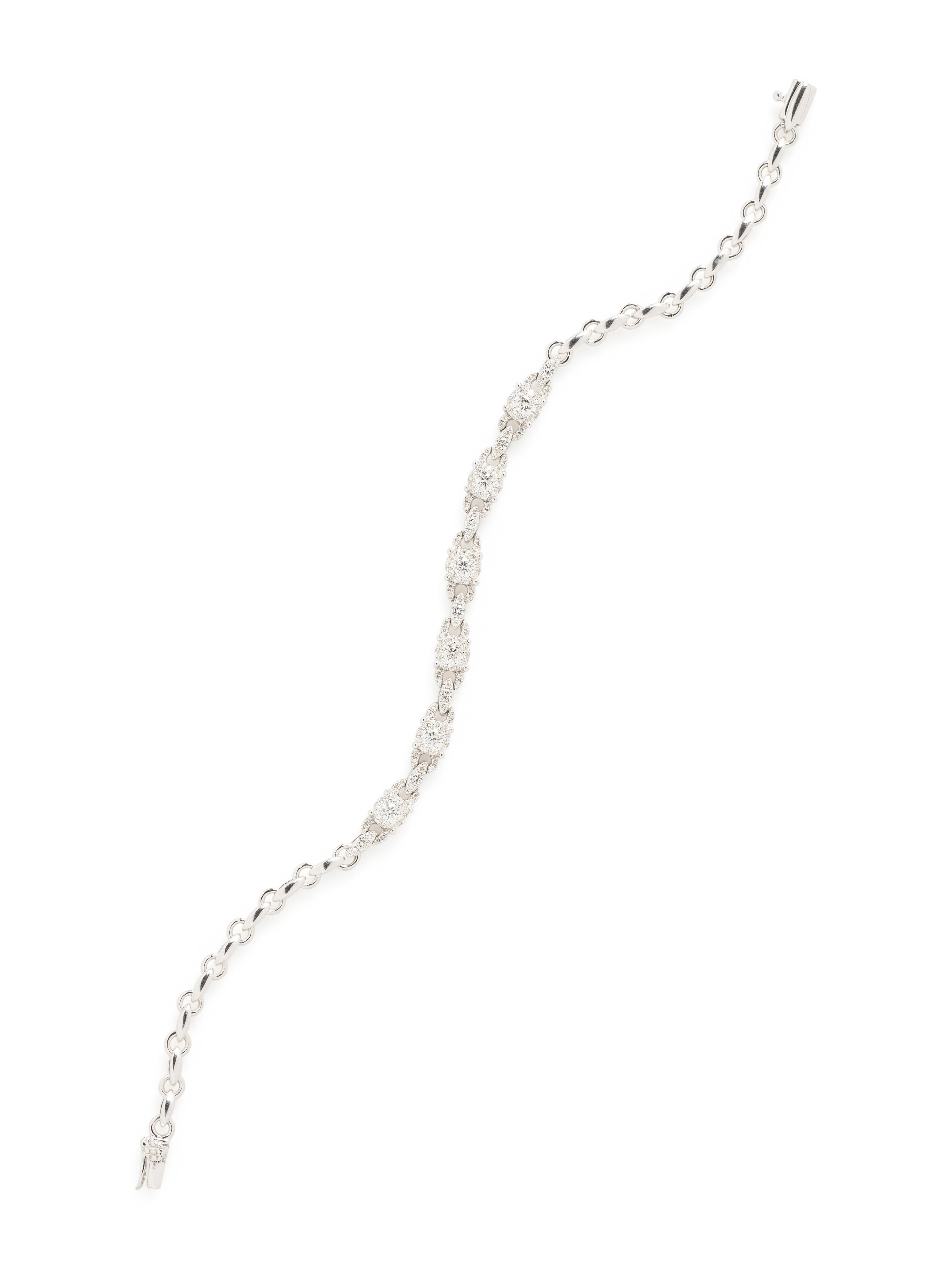 WHITE GOLD AND DIAMOND BRACELET