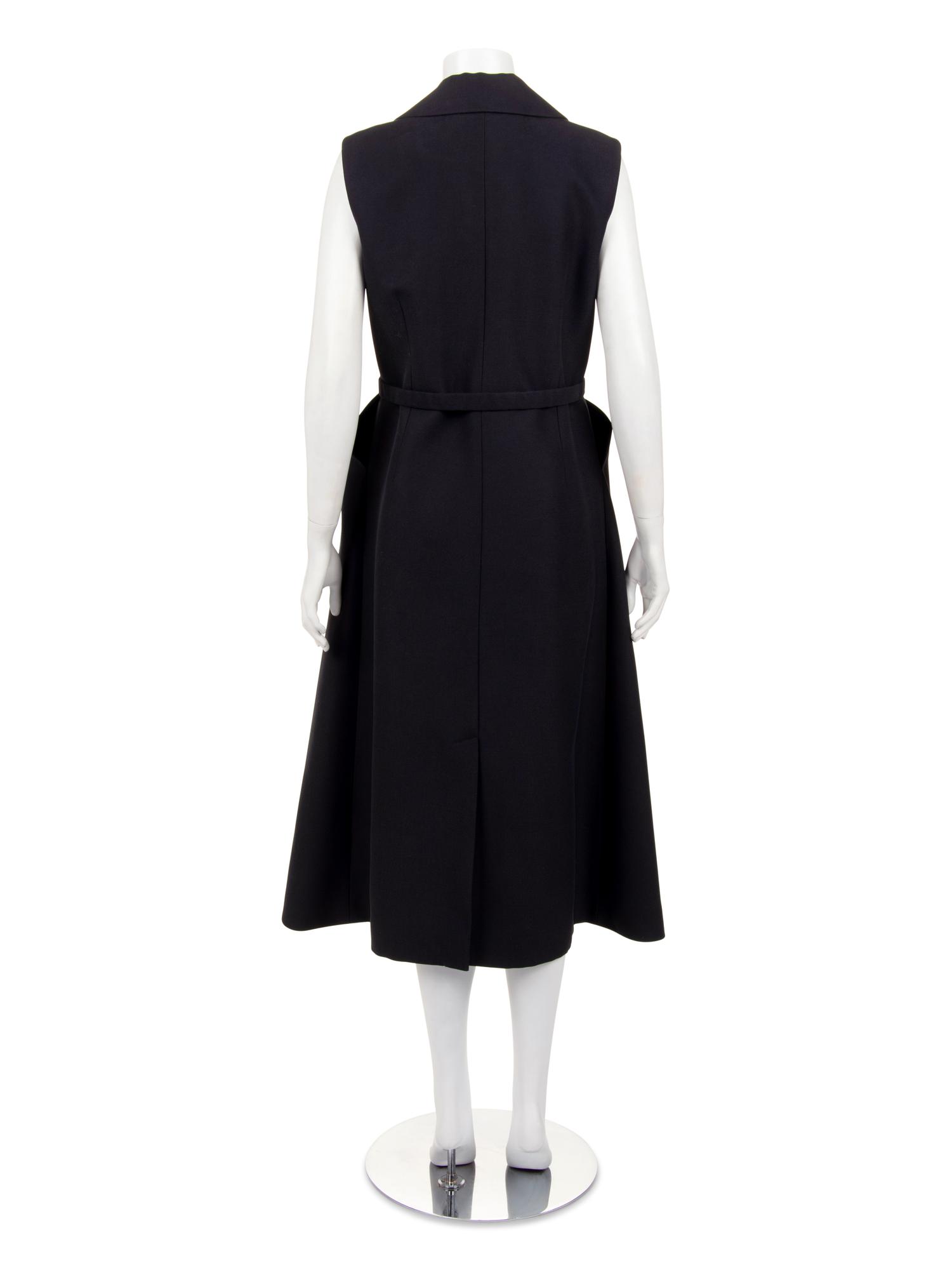 Christian Dior Silk Sleeveless Dress with Belt