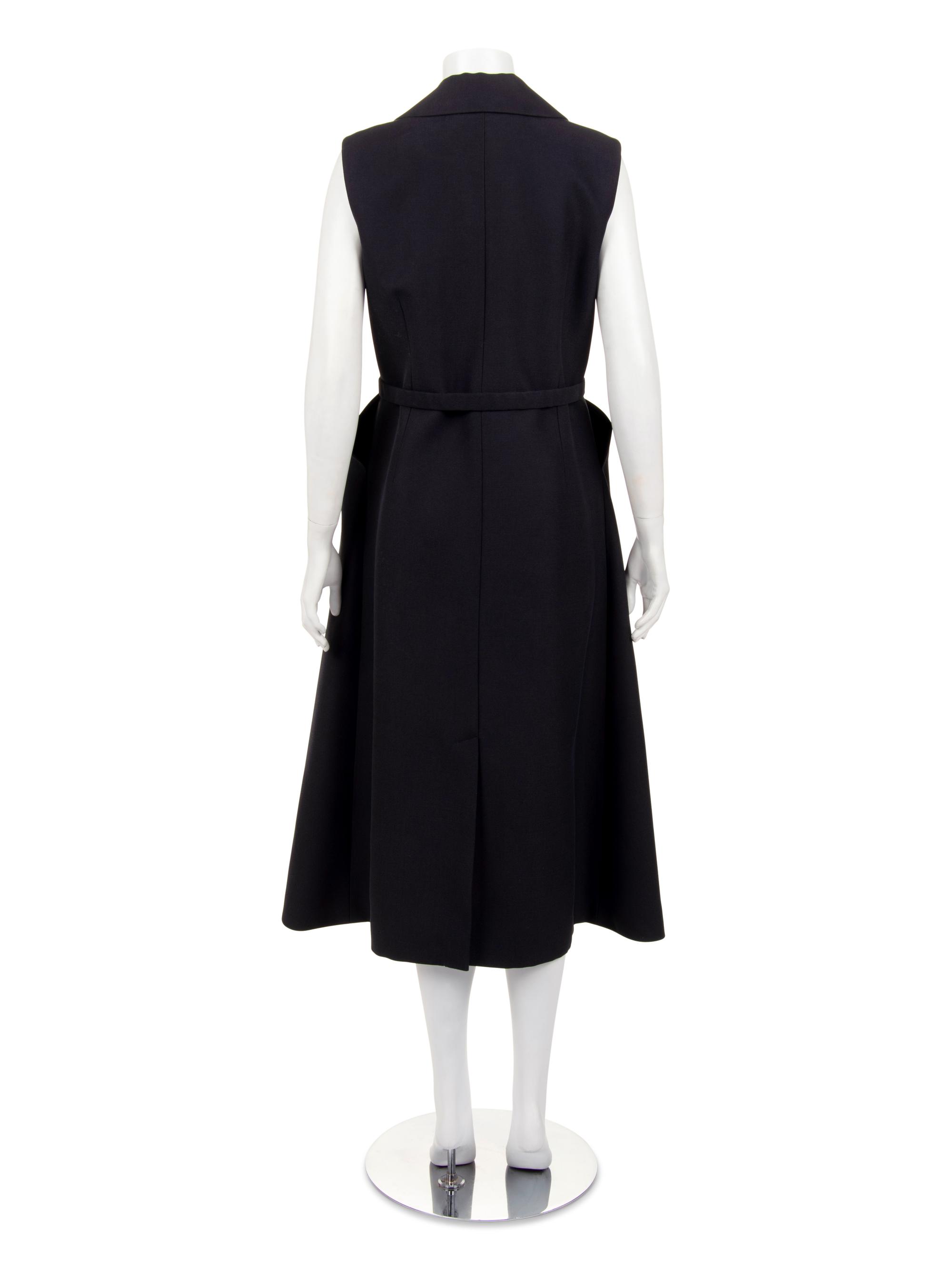 Christian Dior Silk Sleeveless Dress with Belt