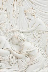 A Continental Bisque Porcelain Relief Plaque