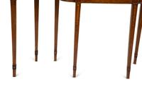 A Pair of George III Style Inlaid Walnut Console Tables