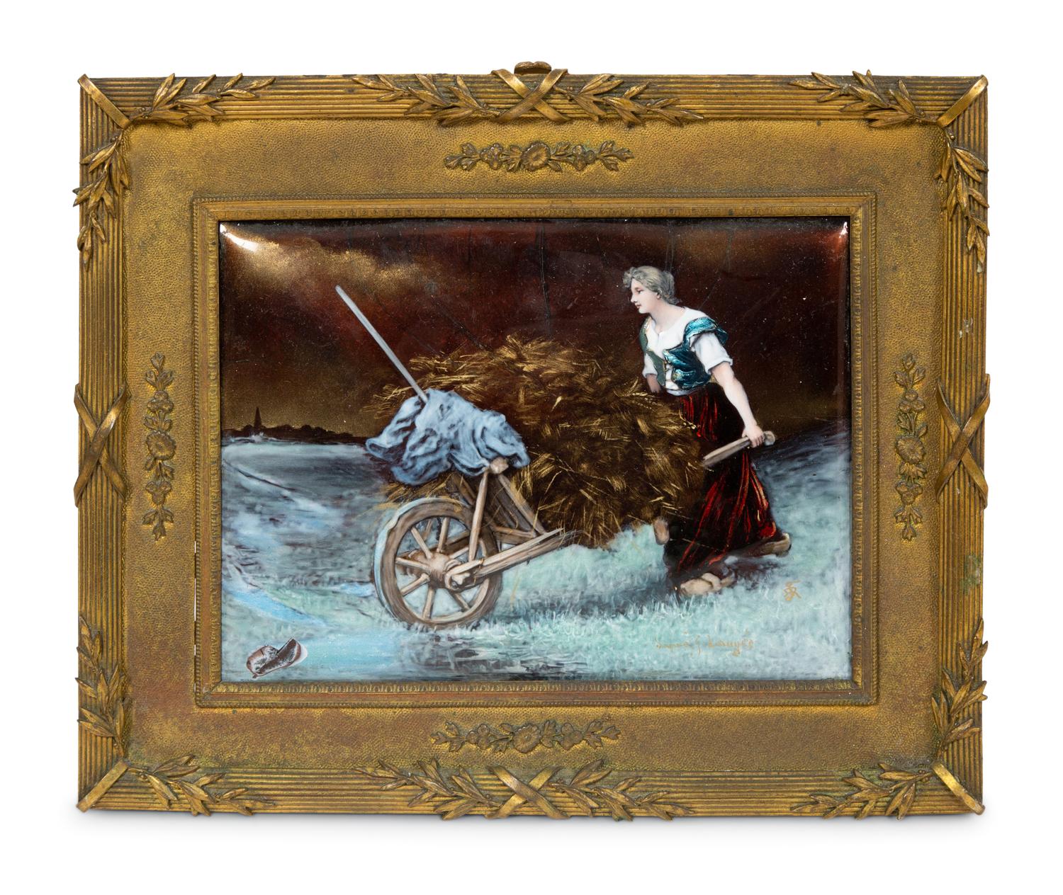A Limoges Enamel on Copper Plaque