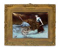 A Limoges Enamel on Copper Plaque