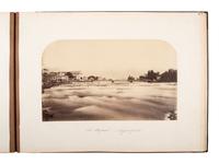 [NIAGARA FALLS, NY - EARLY PHOTOGRAPHY]. An album containing 20 views of Niagara Falls. Niagara Falls, New York, compiled in 1867.