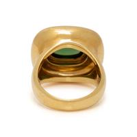 TIFFANY & CO., PALOMA PICASSO, GREEN TOURMALINE AND YELLOW GOLD RING
