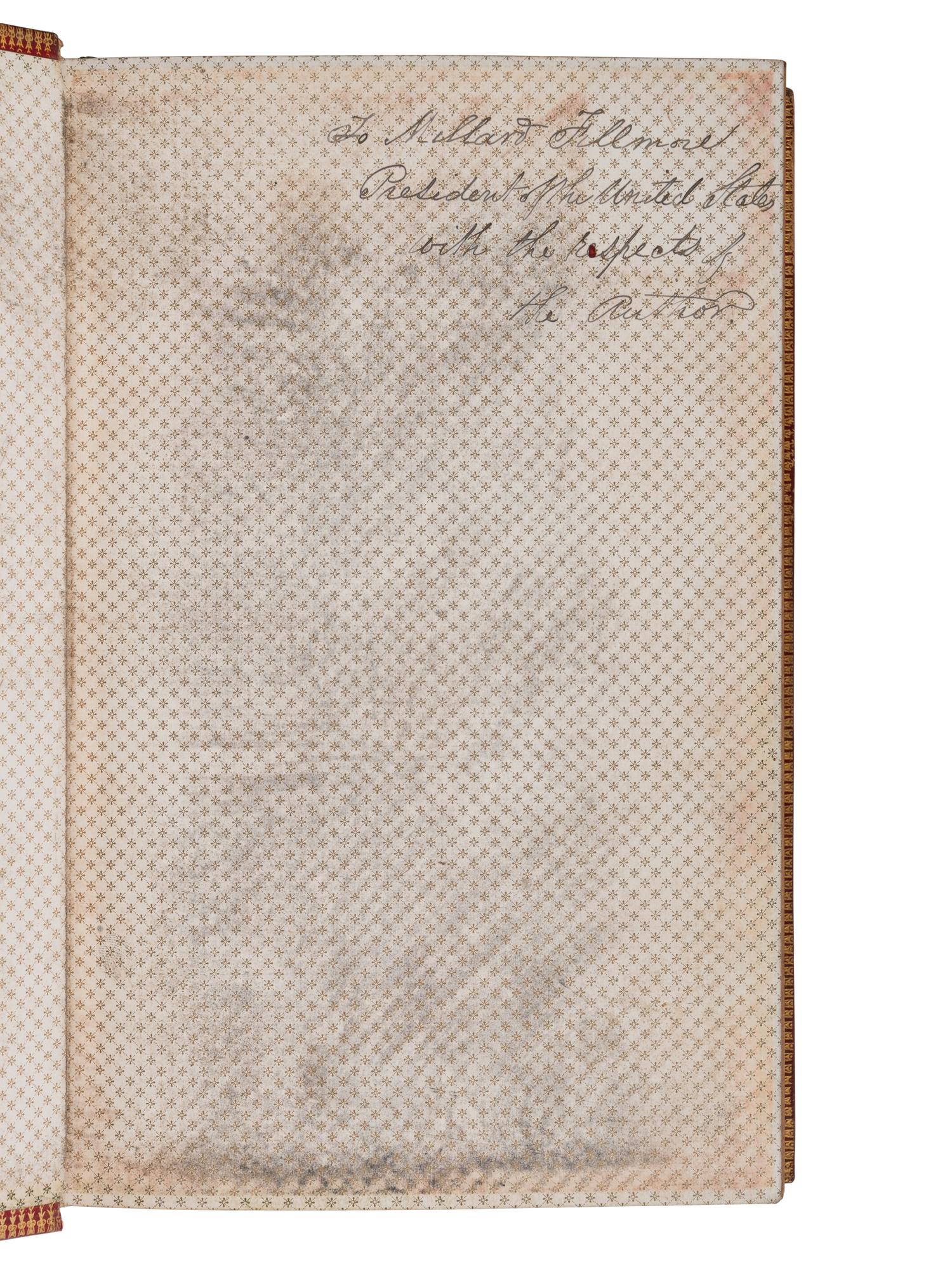 [FILLMORE, Millard (1800-1874), his copy]. STANSBURY, Howard (1806-1863). An Expedition to the Valley of the Great Salt Lake of Utah.. . with an Authentic Account of the Mormon Settlement . Philadelphia: Lippincott, Grambo & Co., 1852.