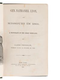 STEPHENS, Alexander (1812-1883). Gen. Nathaniel Lyon and Missouri in 1861 . SIGNED by Stephens. [With:] Engraving.
