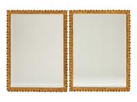 A Pair of Louis XVI Style Gilt Bronze Mirrors