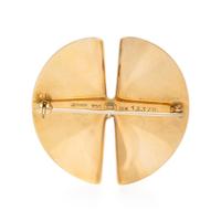 NANNA DITZEL FOR GEORG JENSEN, YELLOW GOLD BROOCH