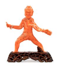 A Carved Coral Figure