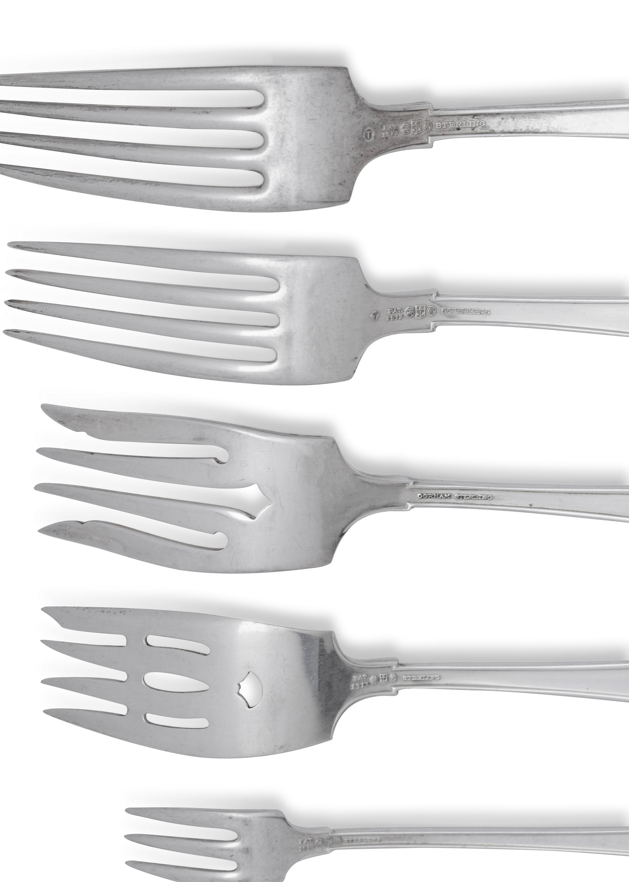An American Silver Flatware Service