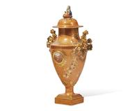A Chinese Export Porcelain "Apricot" Urn And Cover