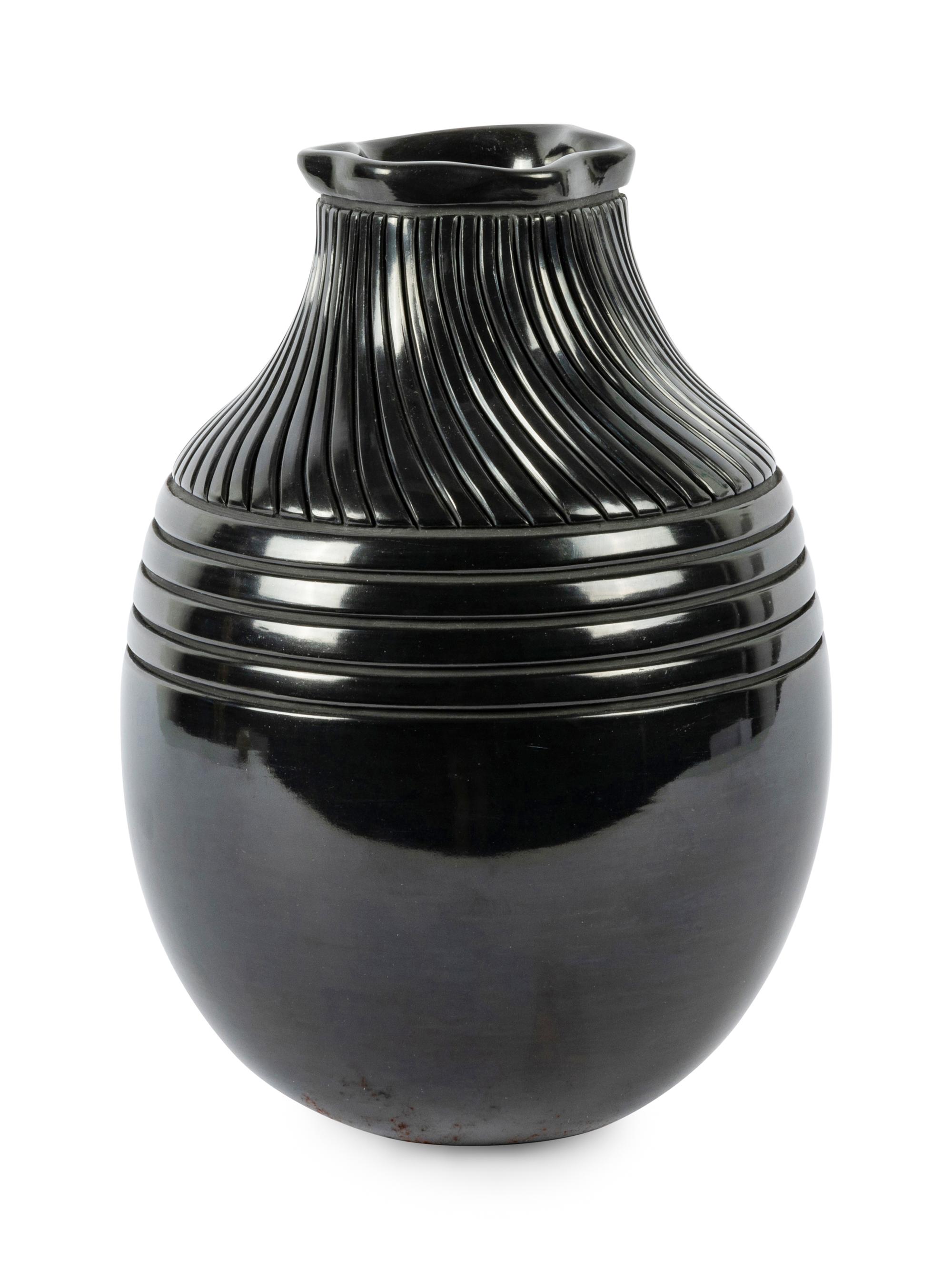 Blackware Pottery Jar