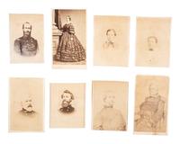 [CIVIL WAR - ARMY OF POTOMAC]. A group of 18 CDVS of Union generals, incl. Heintzelman (autographed), Meigs, McDowell, & Prince.