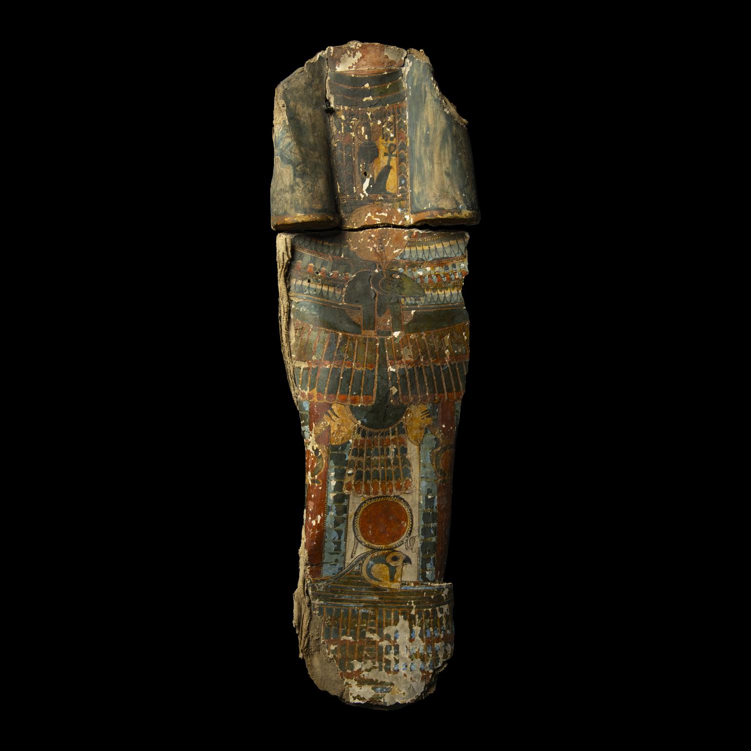 Two Egyptian Cartonnage Fragments