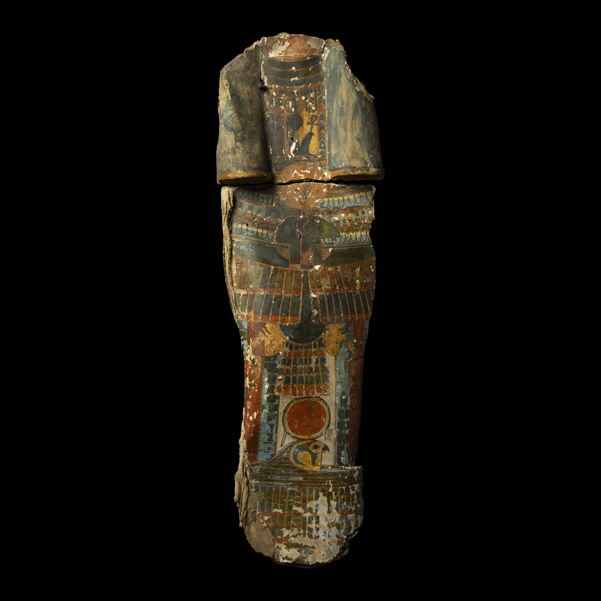 Two Egyptian Cartonnage Fragments