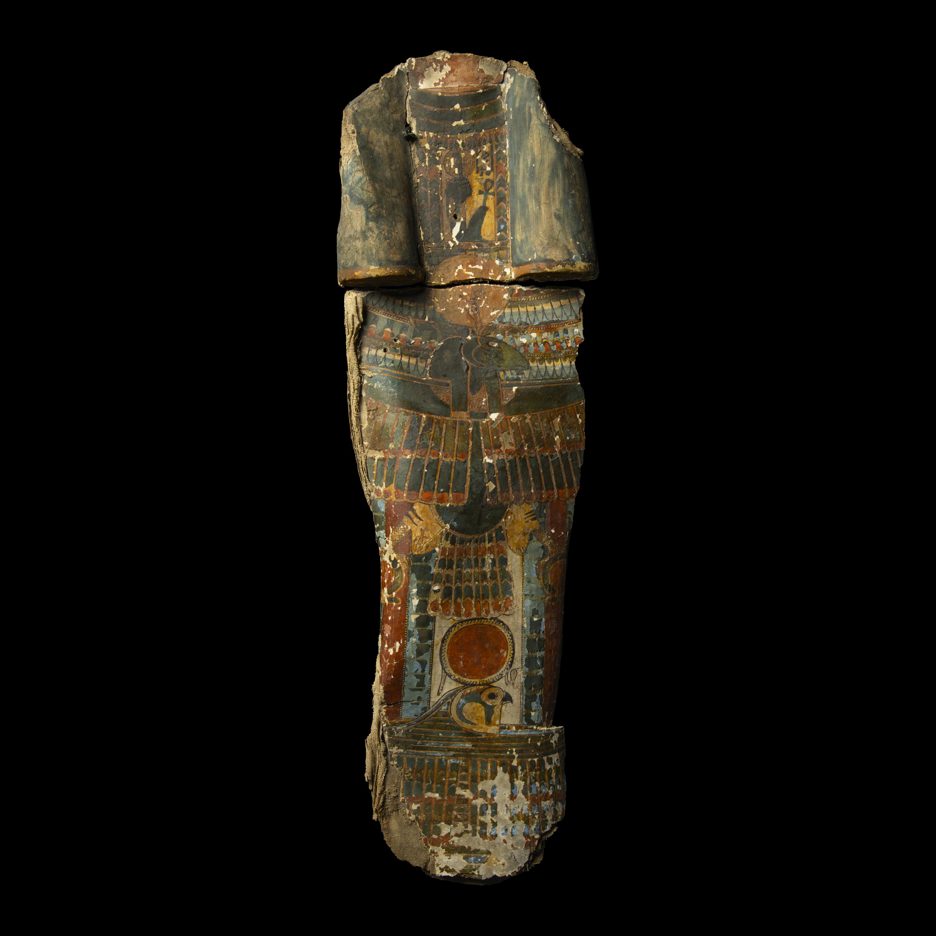 Two Egyptian Cartonnage Fragments
