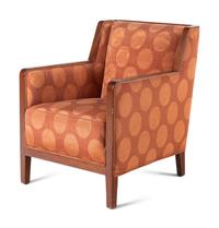 A Pair of Art Deco Style Walnut Armchairs
