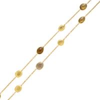 Yvel, Smoky Quartz and Yellow Gold Station Necklace